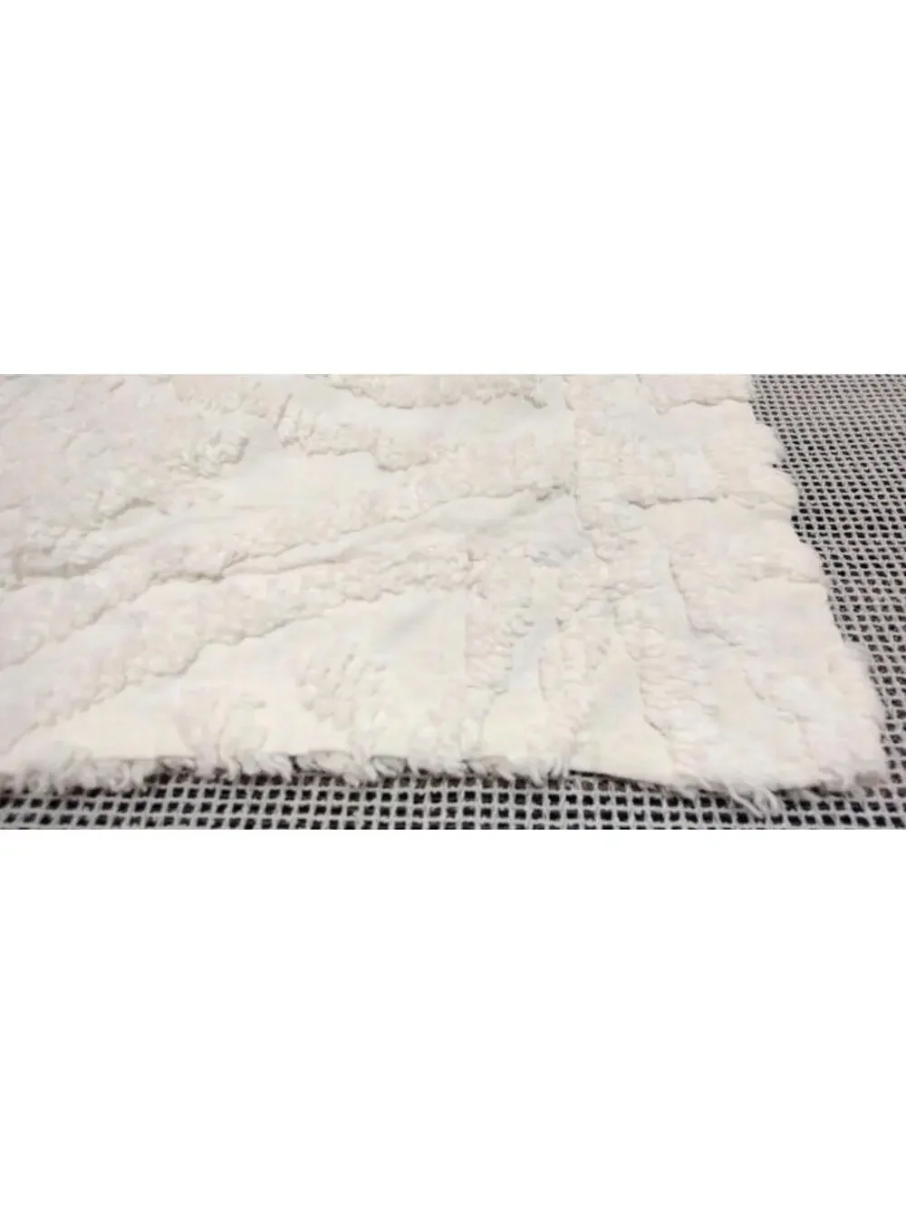 Ralph Lauren Chenille Pillow Cover Rich White Vintage 1990s Y2k Standard 31 in
